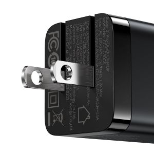 Baseus Adaptador Pro Rápido 30W US Negro 