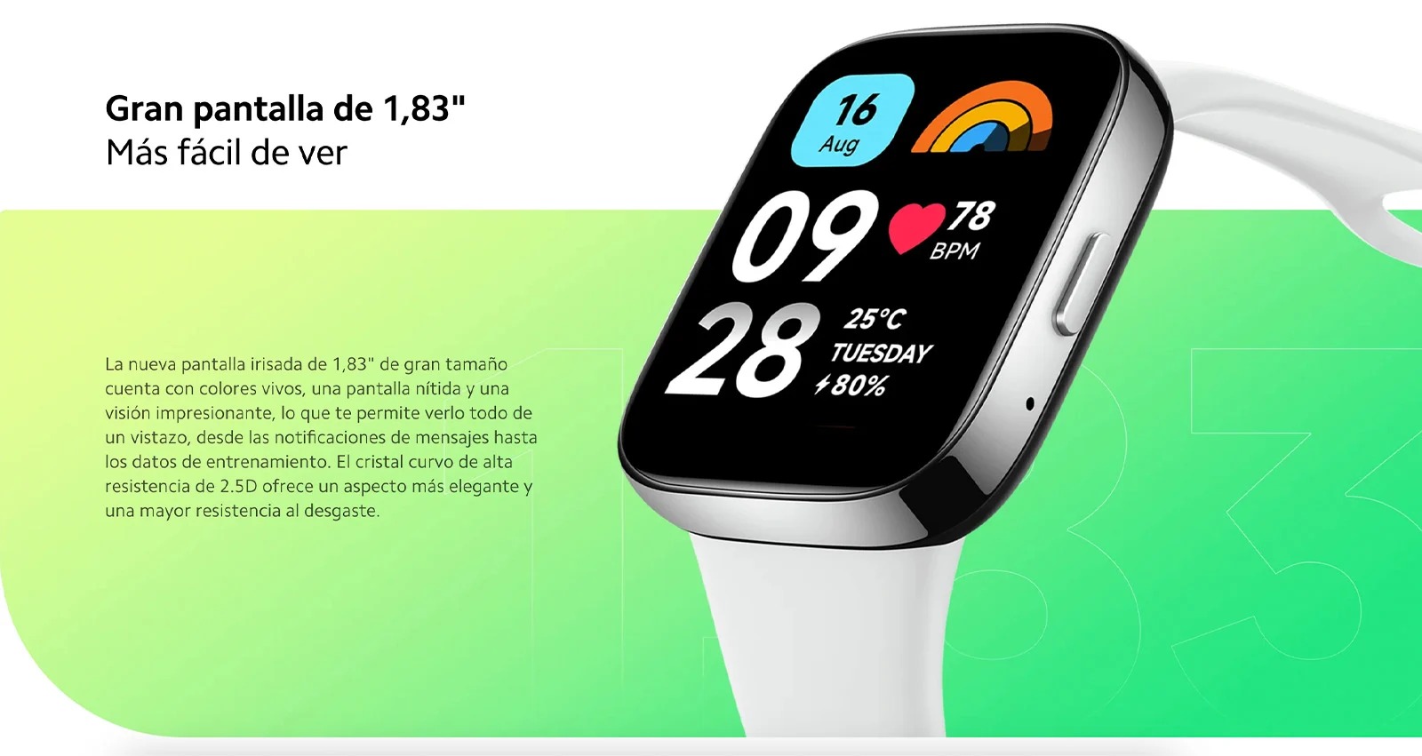 Reloj inteligente Xiaomi Redmi Watch 3 Black I Oechsle - Oechsle